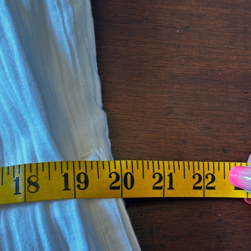 Quince NWOT SZ XSM white flax linen cotton swing dress‎ mini - Picture 10 of 16